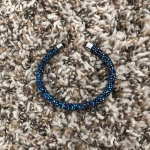 Swarovski blue bracelet.